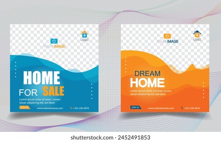 Home banner template. banner social media  Modern banner.
