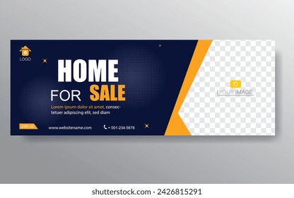 Home banner template. Web Design Elements - Header Design. Abstract geometric web banner template on grey background. Modern banner.