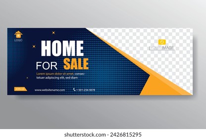Plantilla de banner de inicio. Elementos de Diseño Web - Diseño de Encabezado. Plantilla de banner web geométrica abstracta sobre fondo gris. Banner moderno.