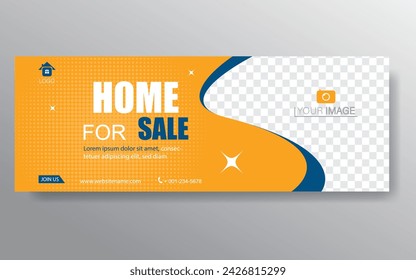 Home banner template. Web Design Elements - Header Design. Abstract geometric web banner template on grey background. Modern banner.