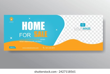 Home banner template. Web Design Elements - Header Design. Abstract geometric web banner template on grey background. Modern banner.