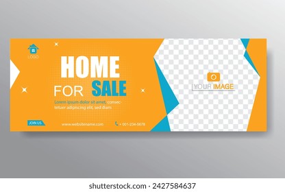 Plantilla de banner de inicio. Elementos de Diseño Web - Diseño de Encabezado. Plantilla de banner web geométrica abstracta sobre fondo gris. Banner moderno.