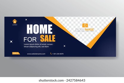 Home banner template. Web Design Elements - Header Design. Abstract geometric web banner template on grey background. Modern banner.