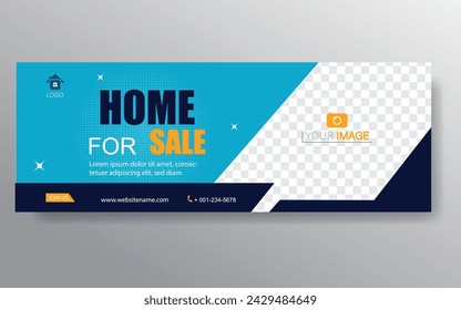 Home banner template. Web Design Elements - Header Design. Abstract geometric web banner template on grey background. Modern banner.