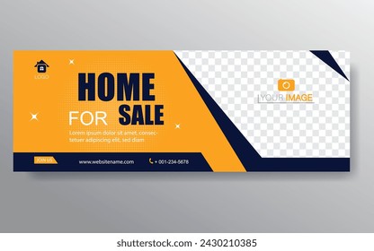 Home banner template. Web Design Elements - Header Design. Abstract geometric web banner template on grey background. Modern banner.