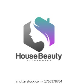Home Beauty Logo Design Template, vector illustration, icon symbol, creative design
