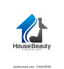 Home Beauty Logo Design Template, vector illustration, icon symbol, creative design