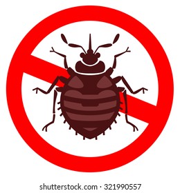 Home Bedbug Vector Illustration - Set Of Household Pests In Pure Style