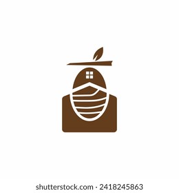 Home Bee Logo vector design