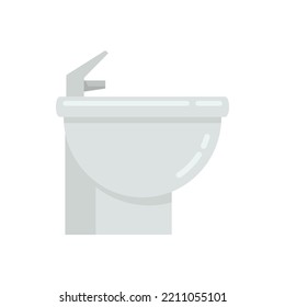 Home bidet icon. Flat illustration of Home bidet vector icon isolated on white background