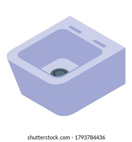 Home bidet icon. Isometric of home bidet vector icon for web design isolated on white background