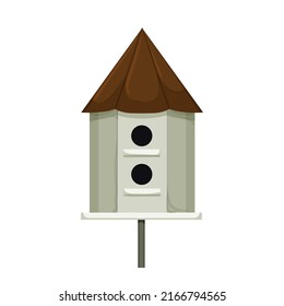 home bird house cartoon. home bird house sign. isolated symbol vector illustration