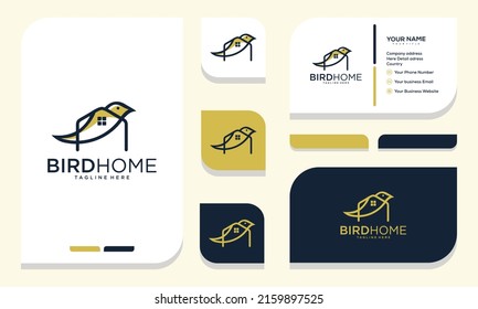 Home bird logo design and business card