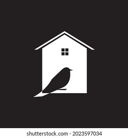 vector de diseño del logotipo de pájaro doméstico