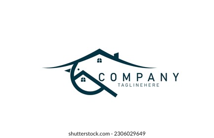 Home bird logo design vector House on the beach with coconut trees and birds over the sea waves