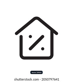 home Black Friday icon. Black Friday design, sale, discount, advertising, marketing price tag, Clothes, furnishings, sale icons. Black Friday icons vector. 