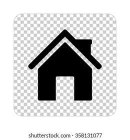 Home  - black vector icon