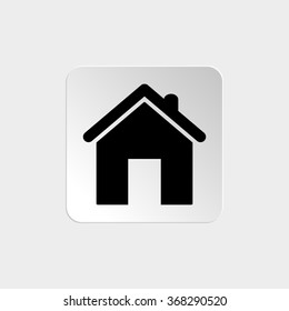 Home  - black vector icon