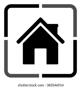 Home  - black vector icon