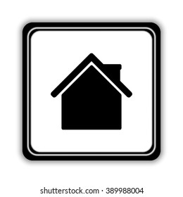 Home  - black vector icon