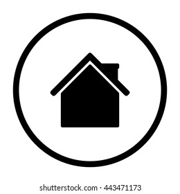 Home  - black vector icon