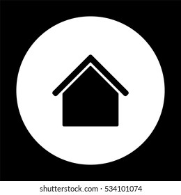 Home  - black vector icon