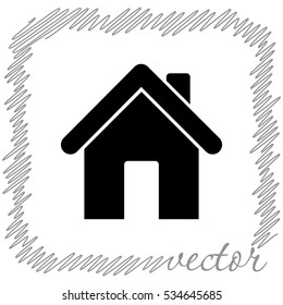Home   black vector icon