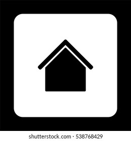 Home  - black vector icon