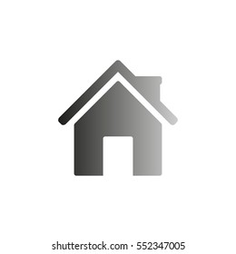 Home -  black vector icon