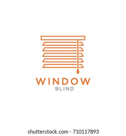 home blind window design logo template