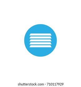 home blind window design logo template