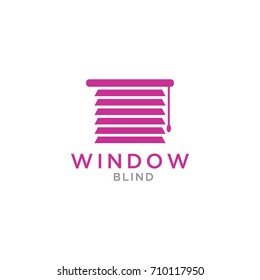 home blind window design logo template