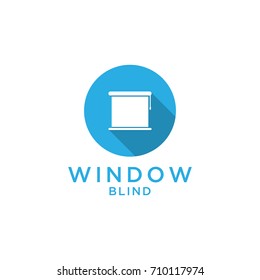 home blind window design logo template