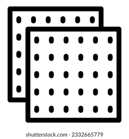 Home block icon outline vector. House cement. Drywall knife