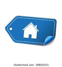 Home blue Vector Icon Design