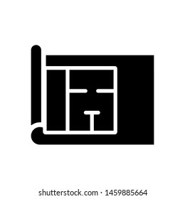 Home blueprint icon, vector illustration. Flat design style. vector home blueprint icon illustration isolated on white background, home blueprint icon Eps10.