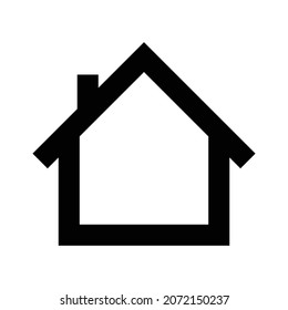 Icono de vector de línea de negrita casera que puede modificar o editar fácilmente

