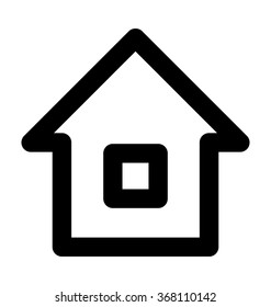 Home Bold Line Vector Icon