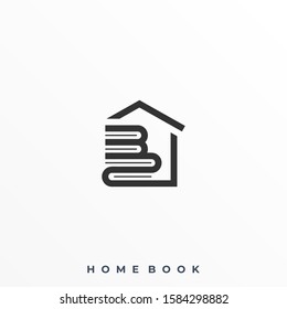 Home Book Illustration Vector Template. Suitable for Creative Industry, Multimedia, entertainment, Educations, Shop, and any related business