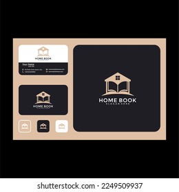plantilla de diseño de logotipo de libro principal