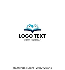 Home Book Simple Logo Design Vector
