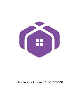 Home box give logo design
