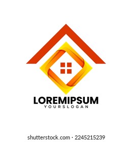 vector de diseño de logotipo de caja doméstica 