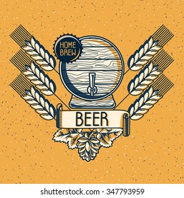 Home Brew Craft Beer Emblem