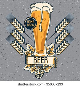 Home Brew Craft Beer Emblem