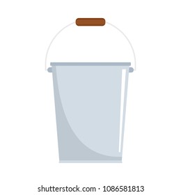 Home bucket icon. Flat illustration of home bucket vector icon for web