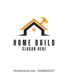 home build logo construction design template