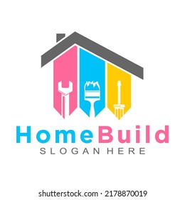 Home build property vector logo