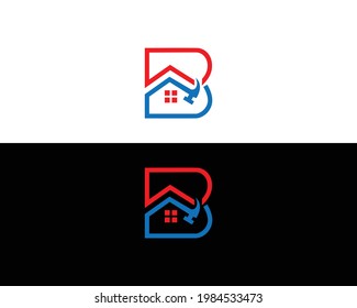 Home Builder Letter B Logo design vector