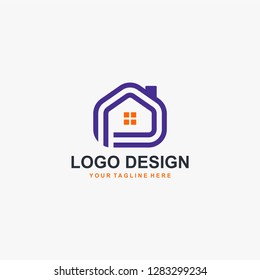 Home builder logo design vector